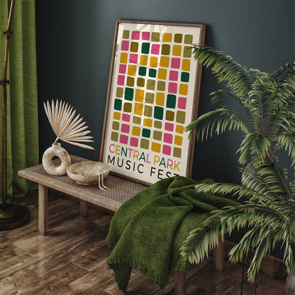 NYC Central Park Music Festival Poster