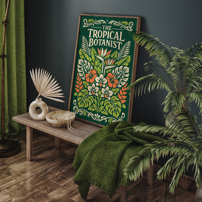 Tropical Botanist Botanical Art Poster