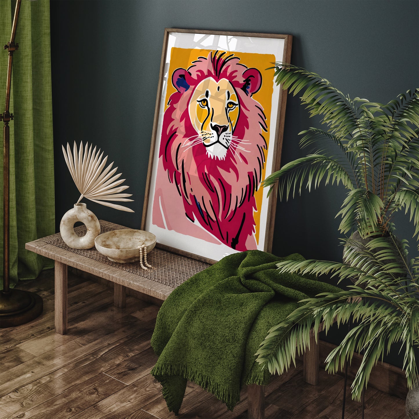 Noble Lion Cute Art Print