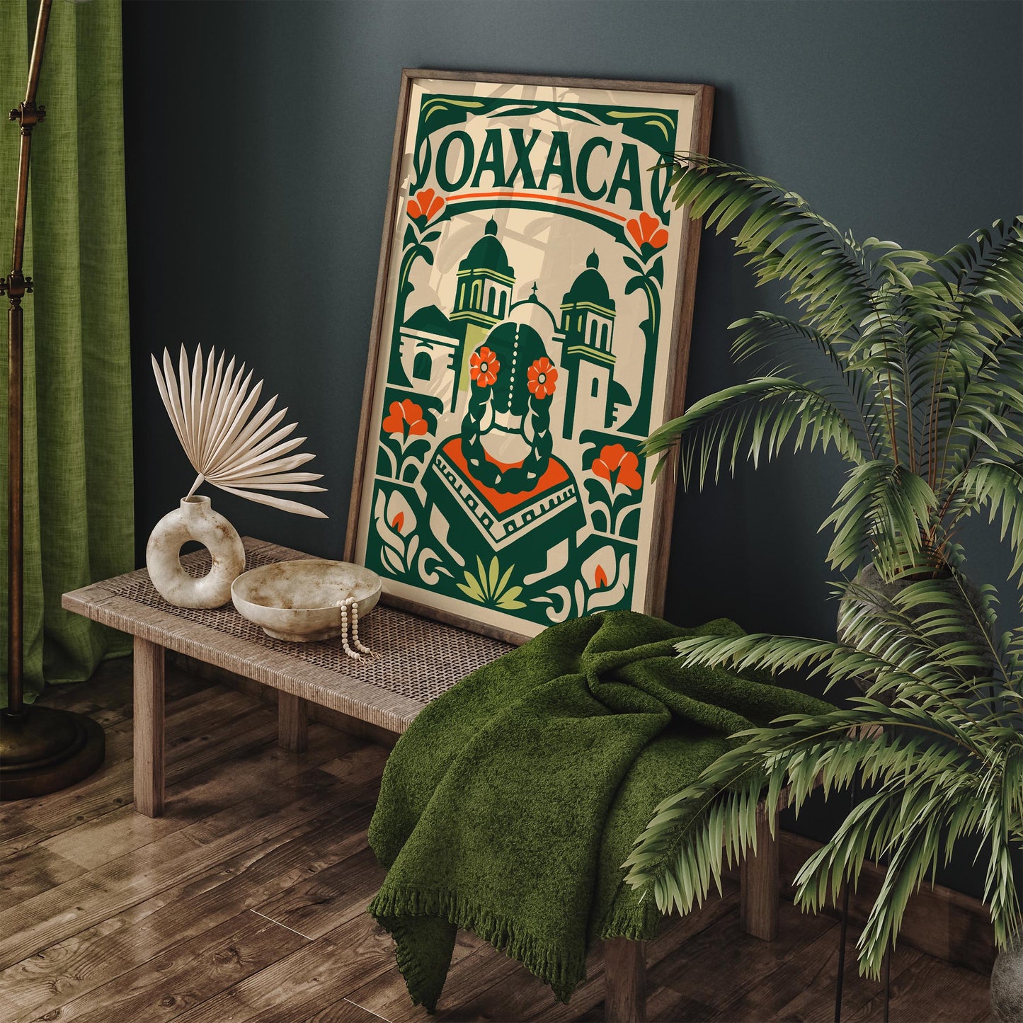 Oaxaca Mexico City Wall Art Print 2026 – Travel Poster