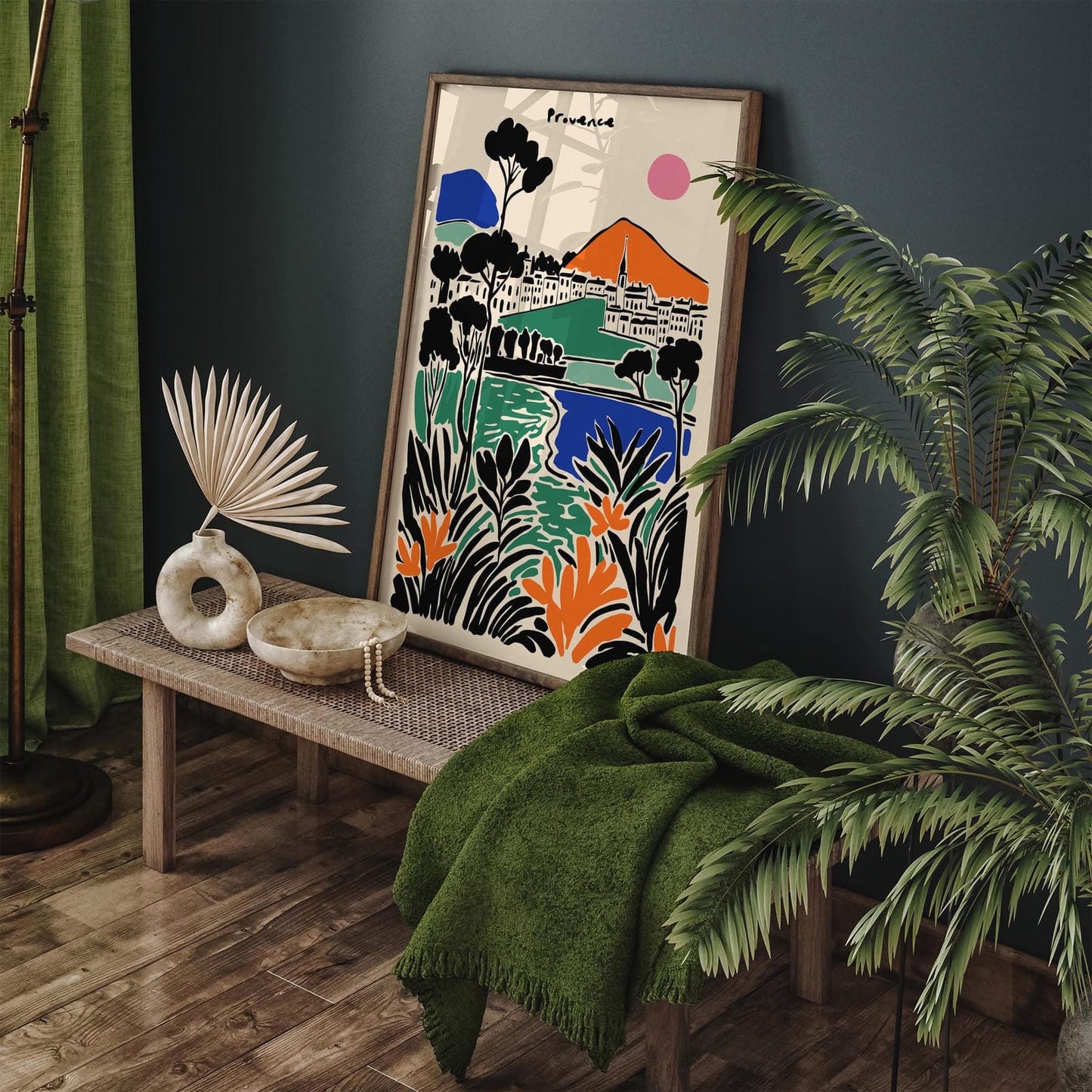 France Provence Colorful Landscape Poster