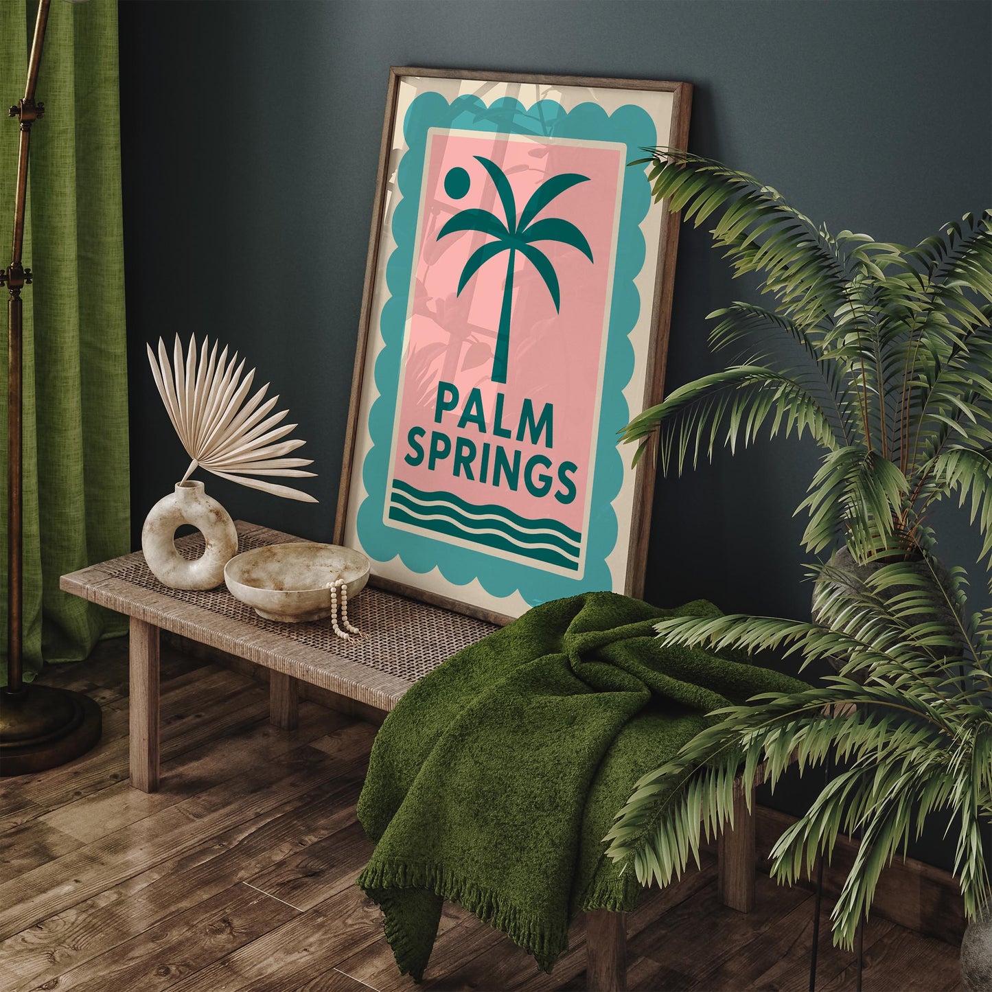 Palm Springs Poster - Retro California Desert Print