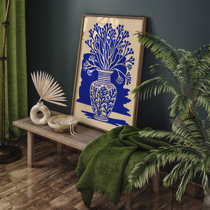 Nautical Home Decor Blue Coral Reefs Poster