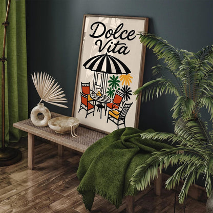 Dolce Vita Poster - Summer Italian Art Print