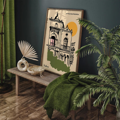 Lisbon Travel Poster Print – Romantic Portugal Wall Art