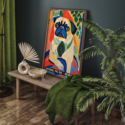 National Pug Day Cozy Poster