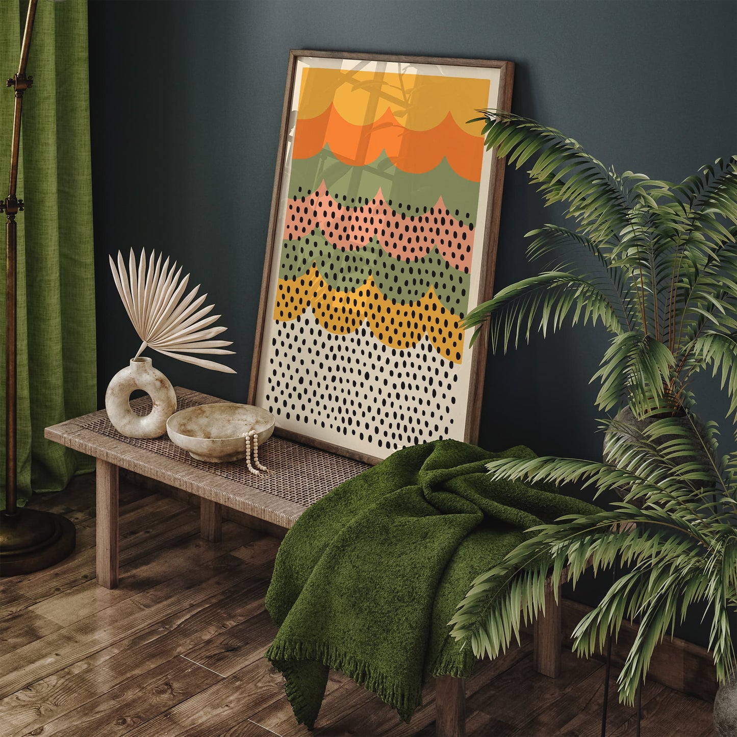 Mid Century Modern Poster - Abstract Retro Wall Art