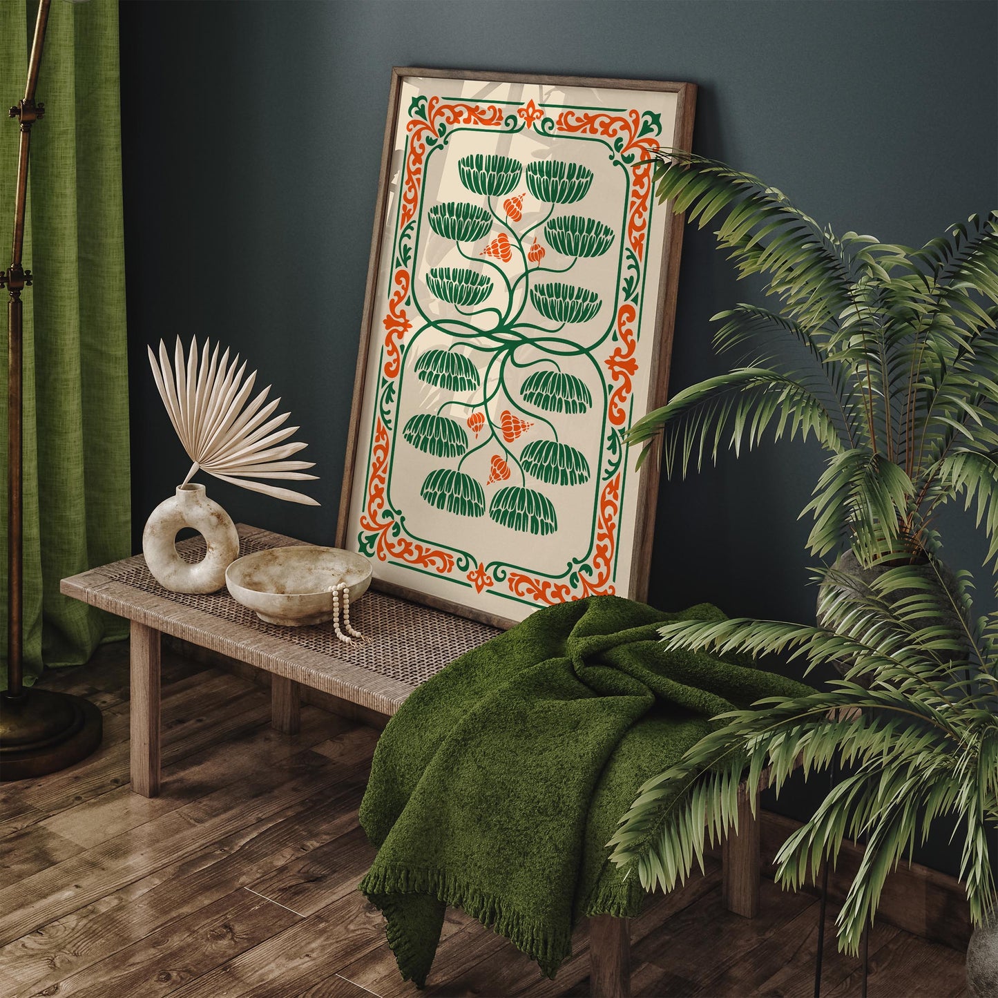 Art Nouveau Botanical Poster
