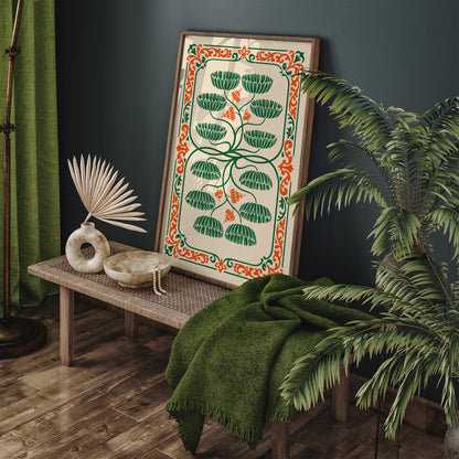 Art Nouveau Botanical Poster