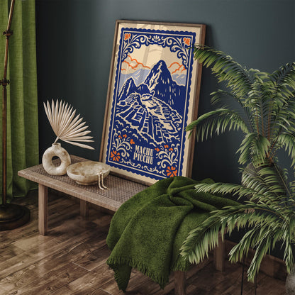Machu Picchu Peru Travel Poster