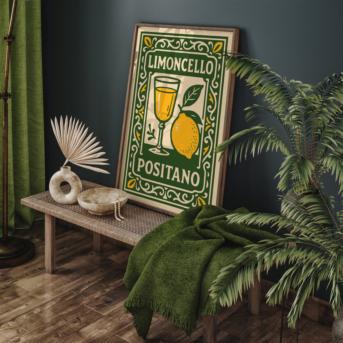 Limoncello Positano Poster – Italian Travel Wall Art