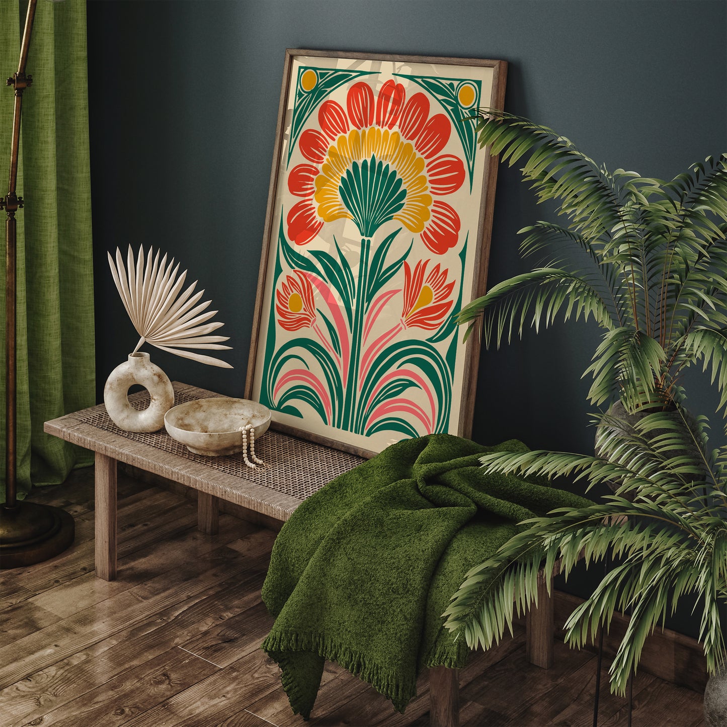 Hawaii Flower Bohemian Art Print