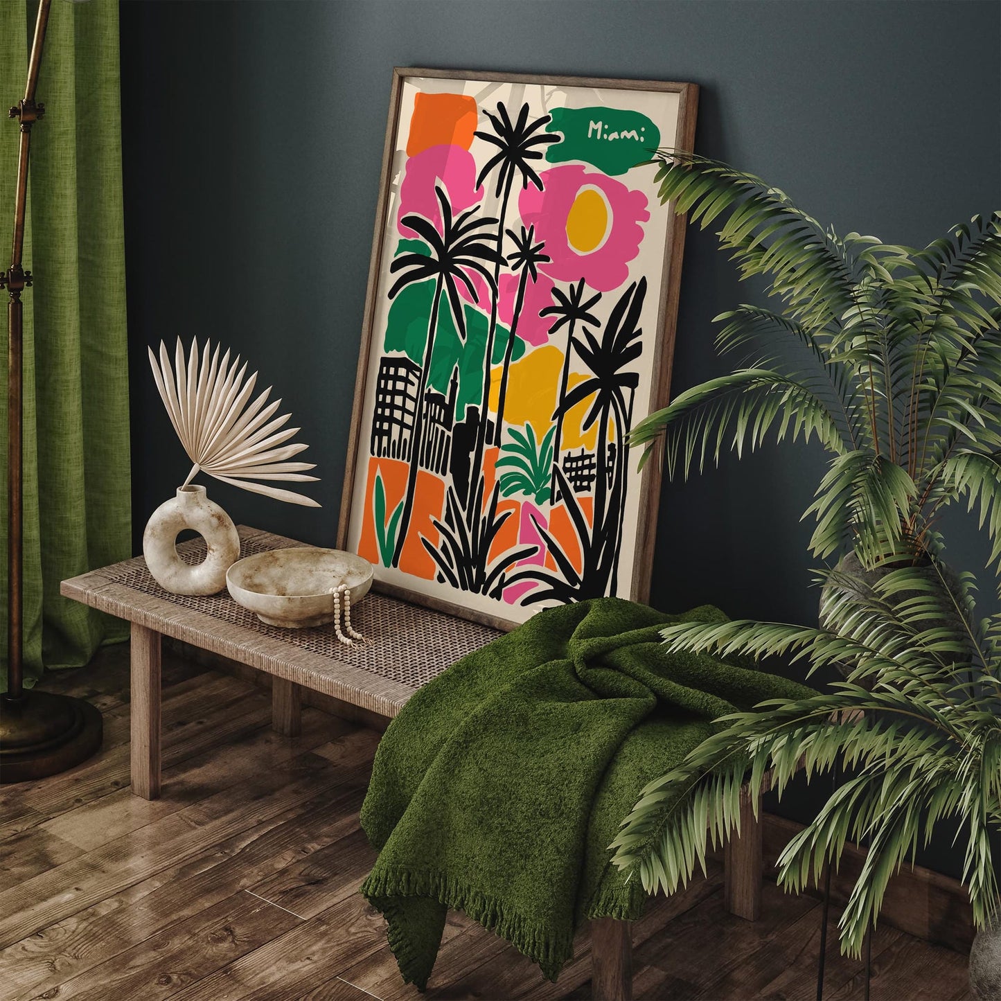 Miami Abstract Travel Poster