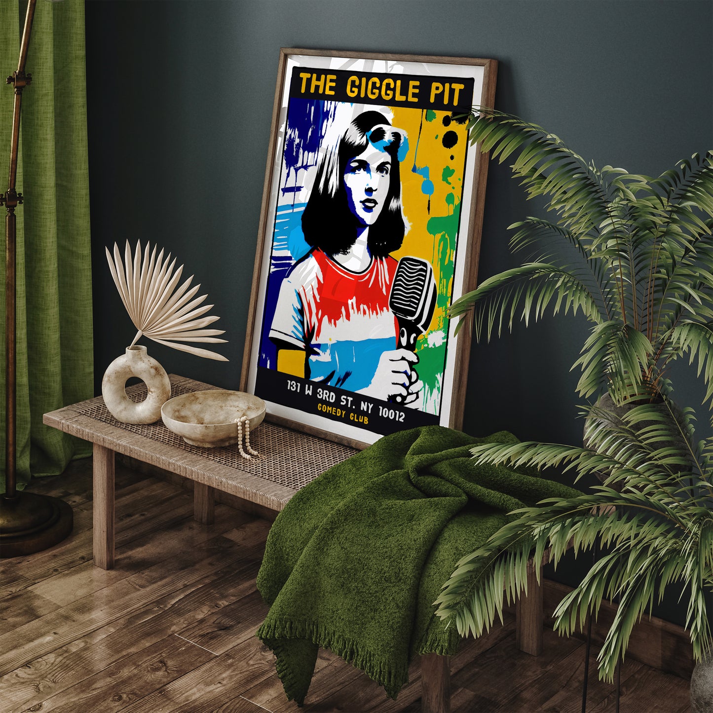 NYC Comedy Club Vintage Wall Art