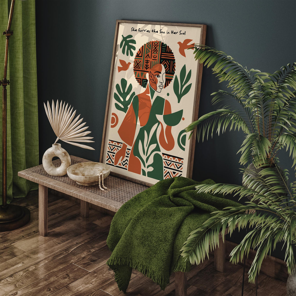 Afrohemian Woman Quote Poster