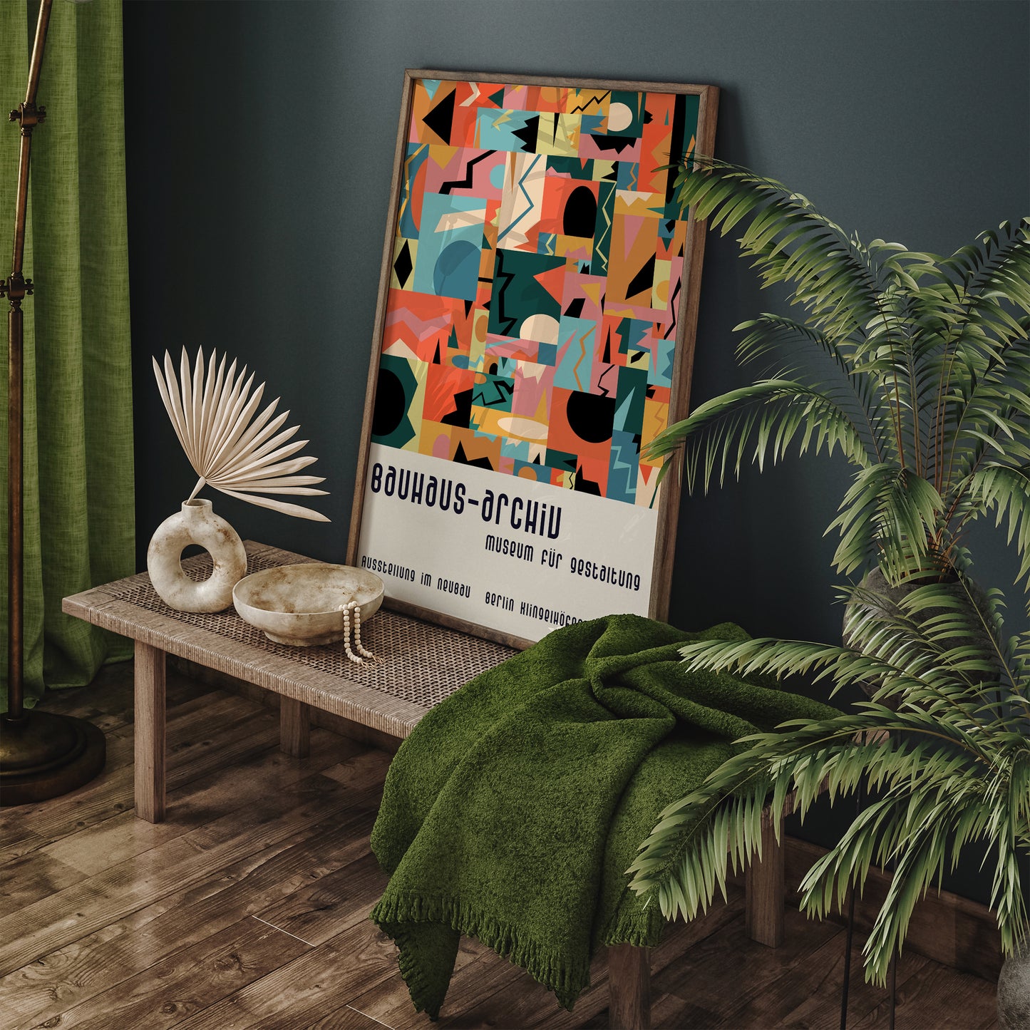 Bauhaus Archiv Retro Exhibition Art Print