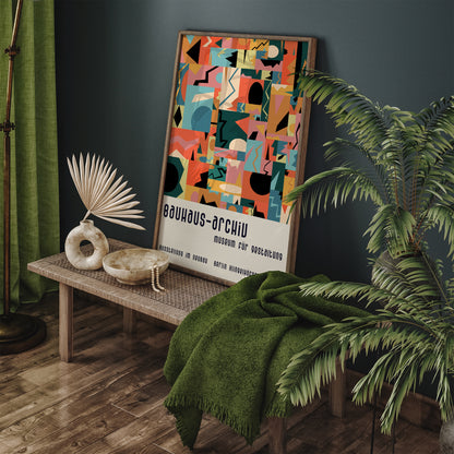 Bauhaus Archiv Retro Exhibition Art Print