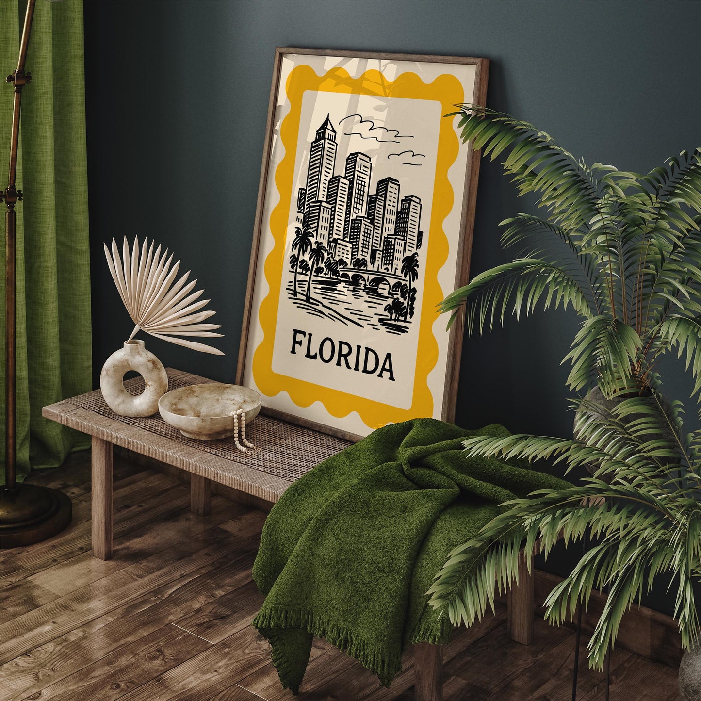 Florida Sketch Travel Poster