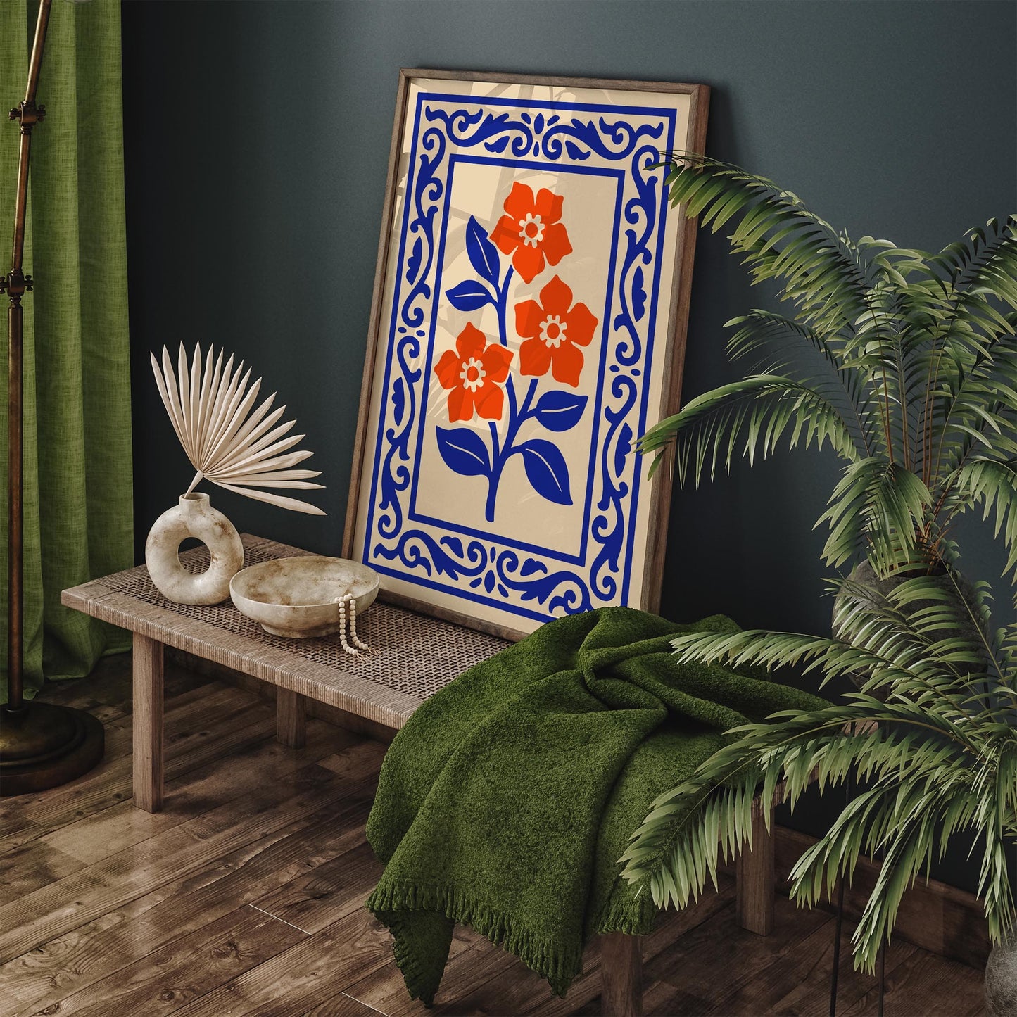 Botanical Floral Poster - Flower Wall Art Print