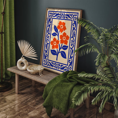 Botanical Floral Poster - Flower Wall Art Print