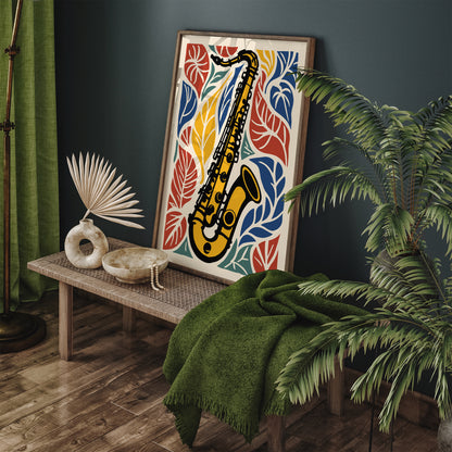 Saxophone Music Art Print