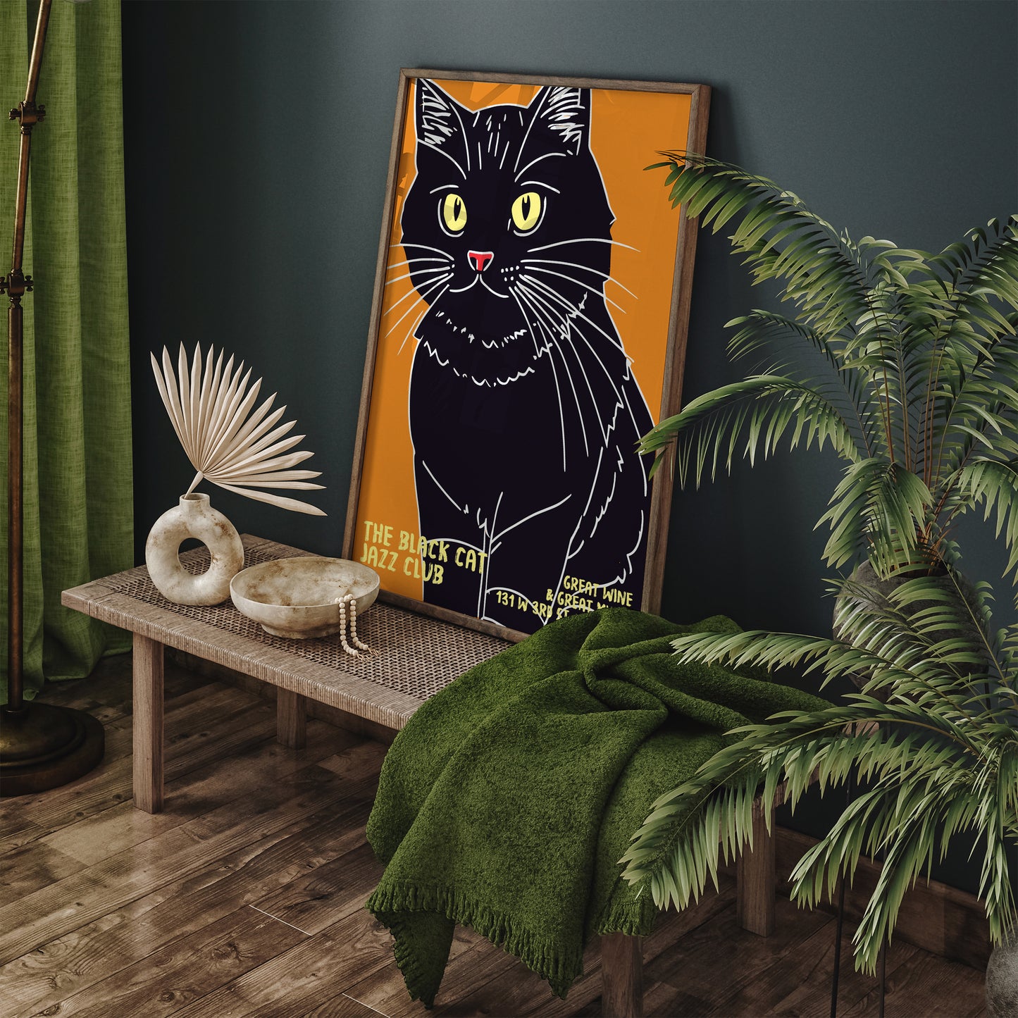 The Black Cat Jazz Club Poster