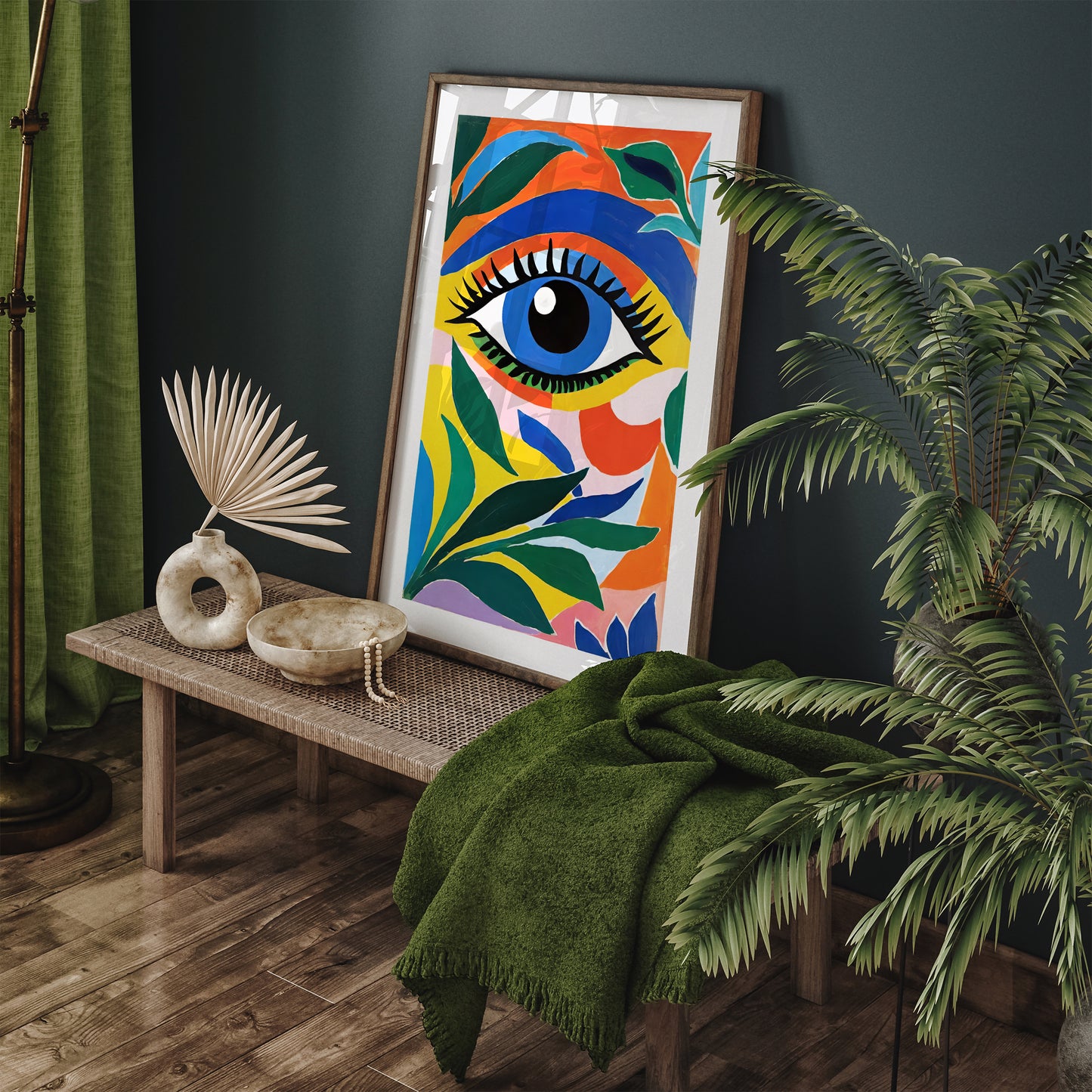 Colorful Jungle Eye Wall Art