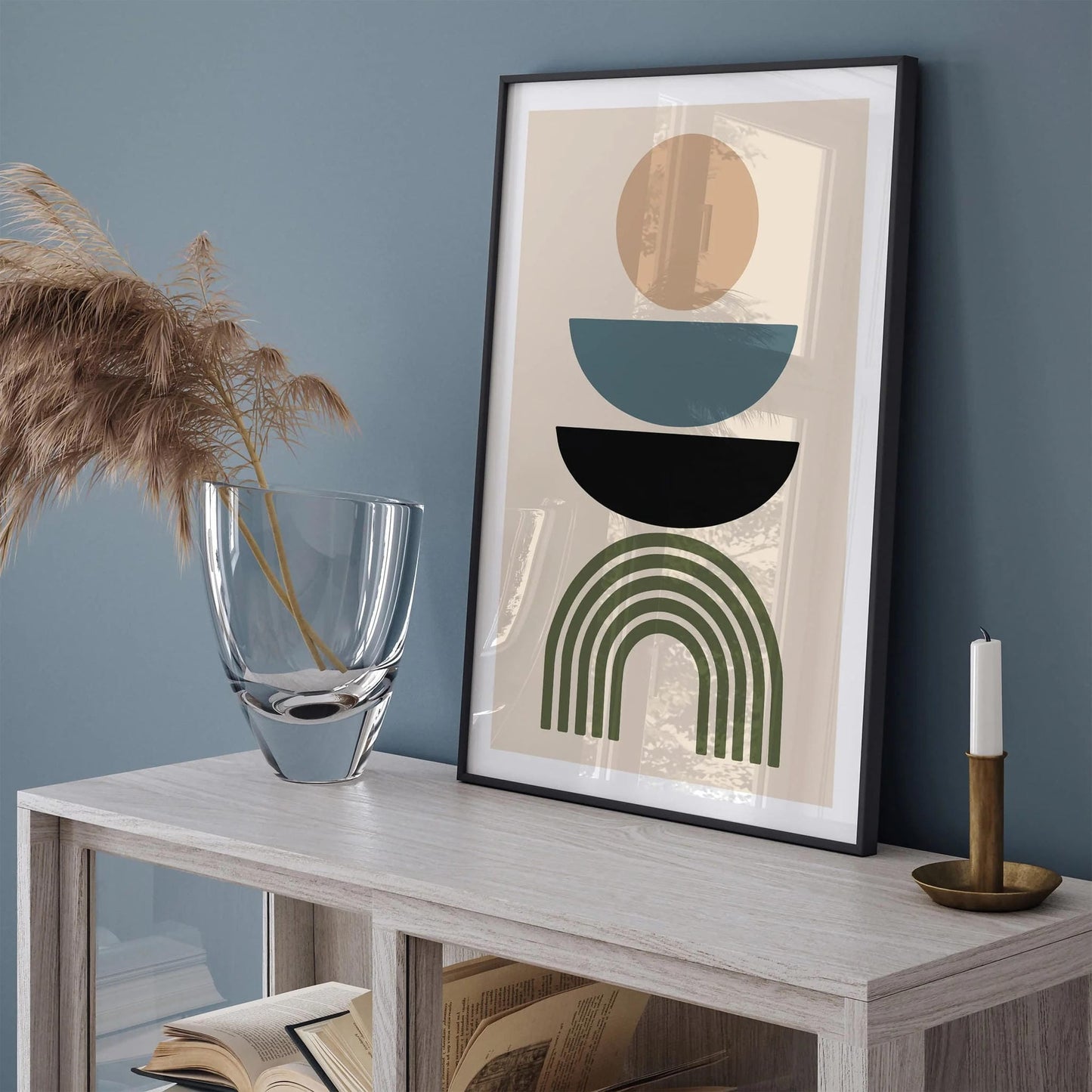 Modern Geometric Poster - Mancave Wall Decor