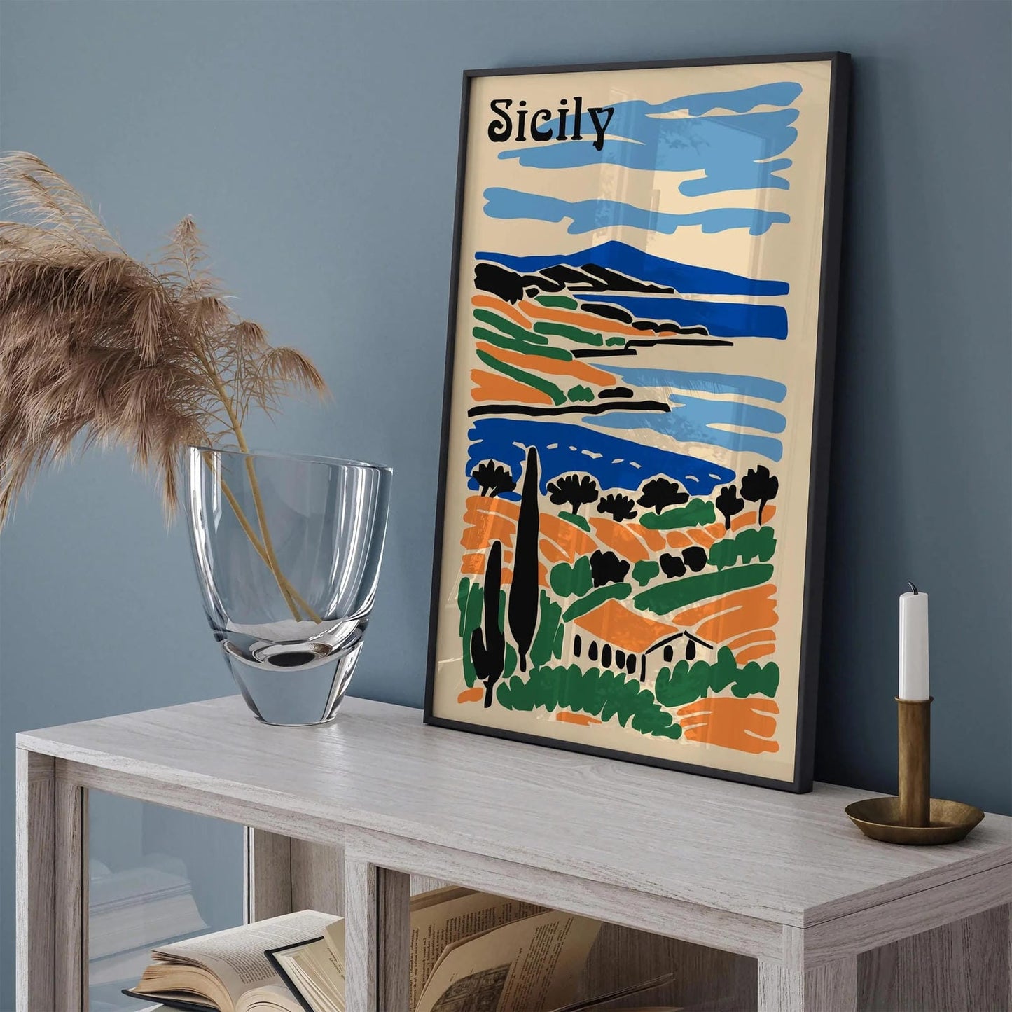 Sicily Tropical Scenic Poster