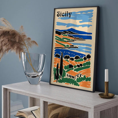 Sicily Tropical Scenic Poster