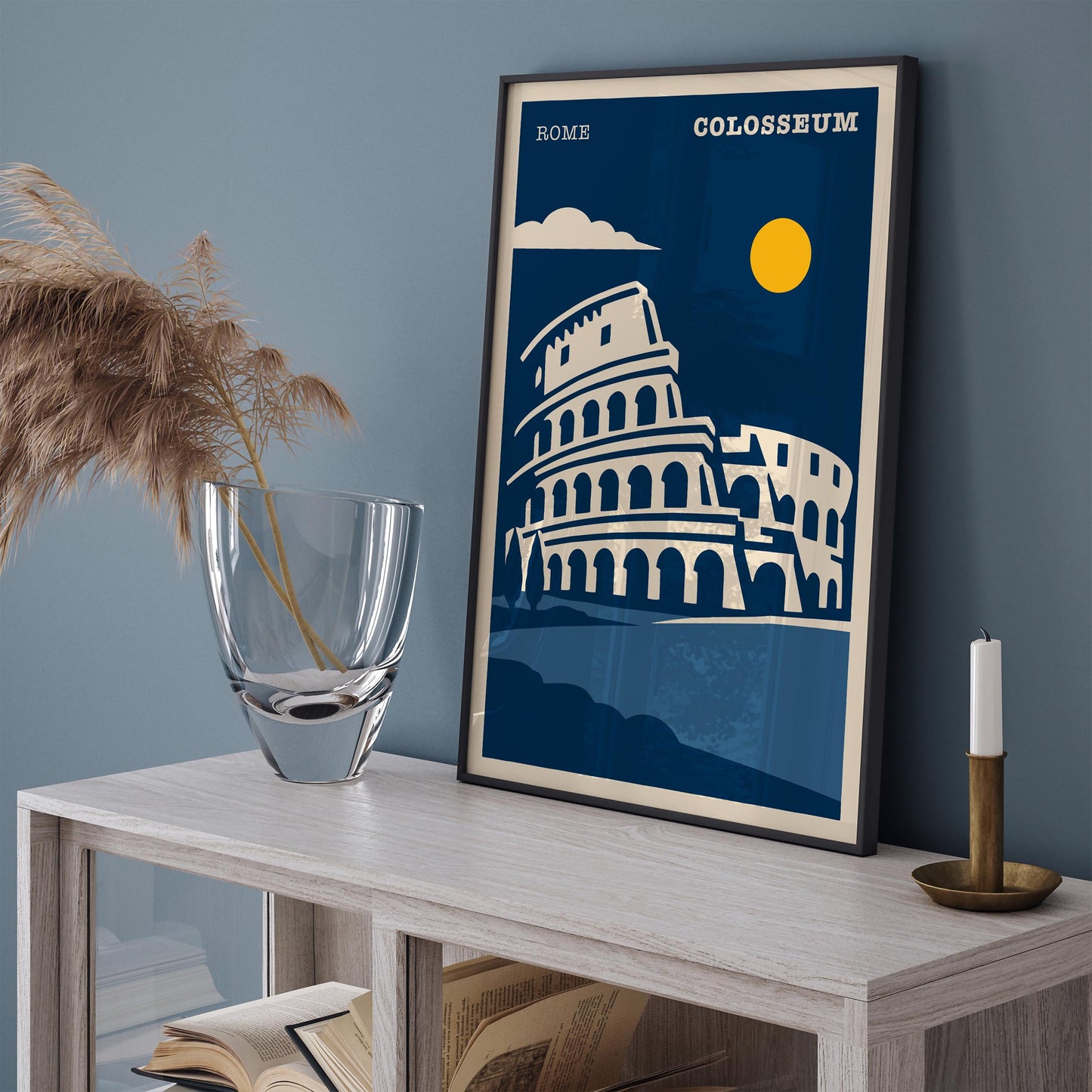 Colosseum Rome Travel Poster