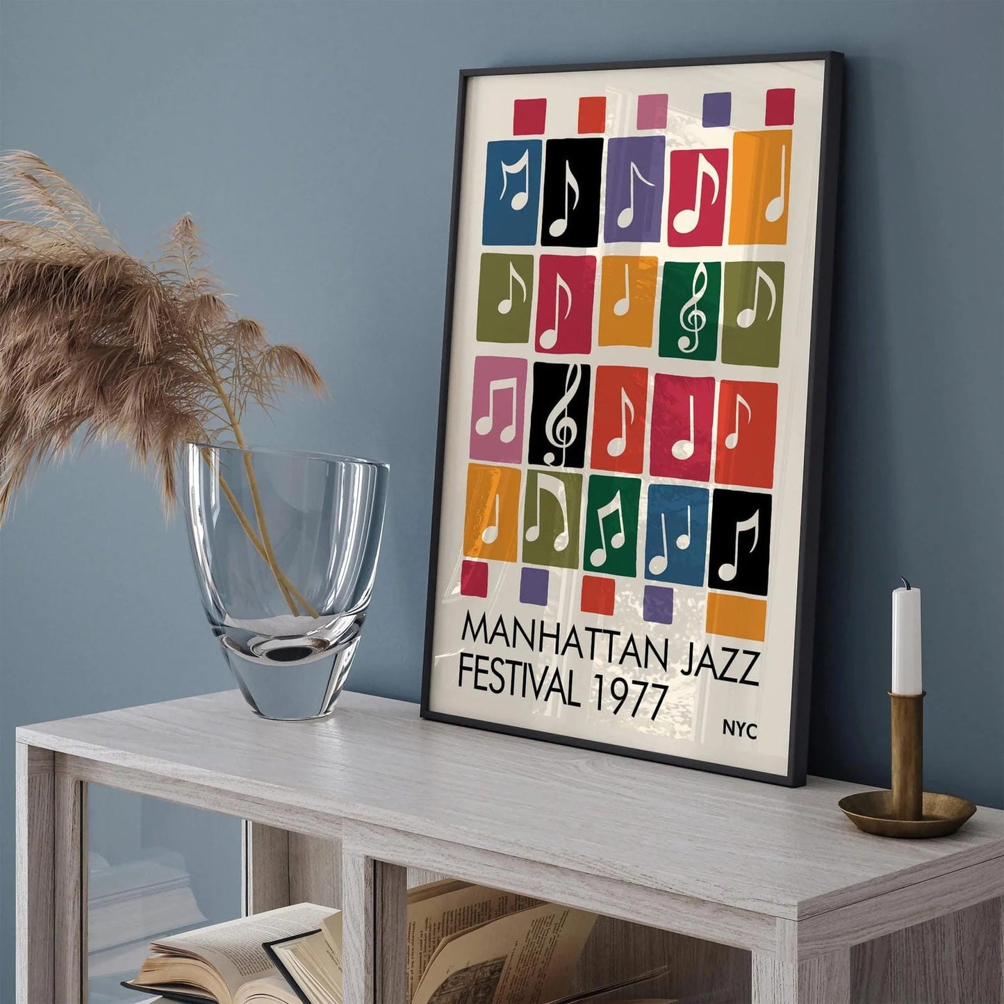Manhattan Jazz Festival NYC Colorful Poster