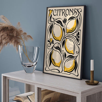Vintage Lemon Poster