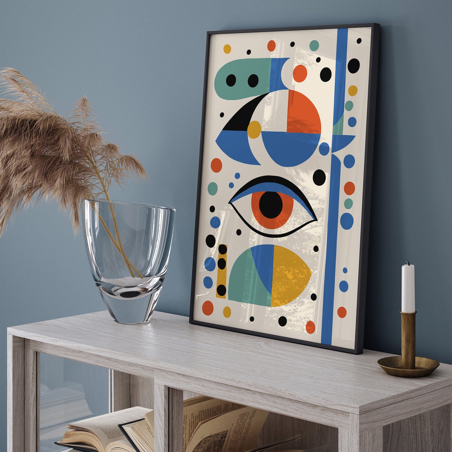 Mid Century Modern Eye Poster