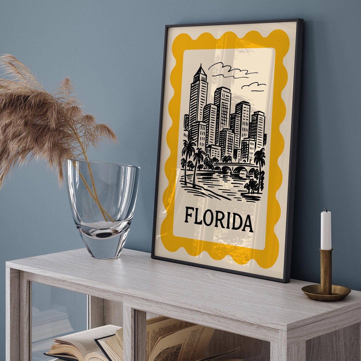 Florida Sketch Travel Poster