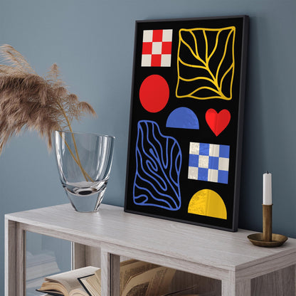 Mid Century Modern Poster - Abstract Retro Wall Art