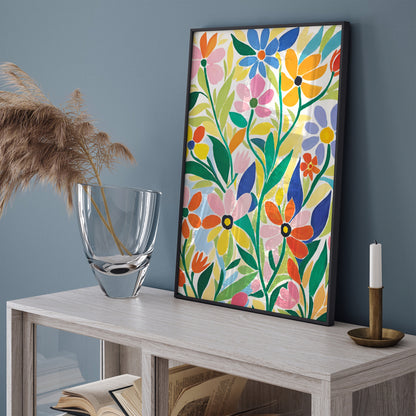 Colorful Floral Painting Art Print 2024