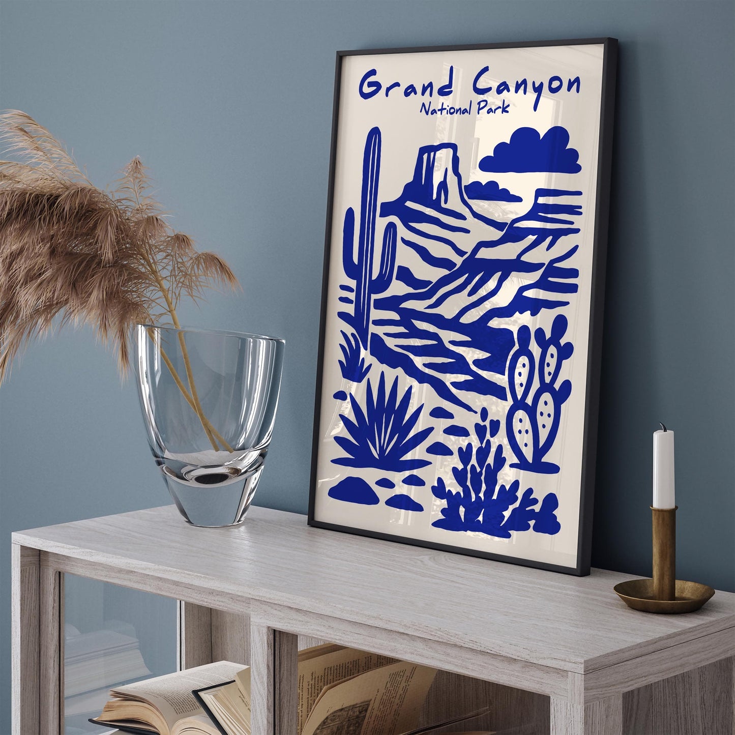 Grand Canyon Poster - Arizona Blue National Park Art