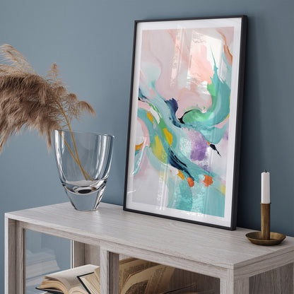 Girly Abstract Painting Print