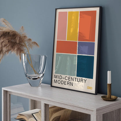 Mid-Century Modern Abstract Wall Art Print