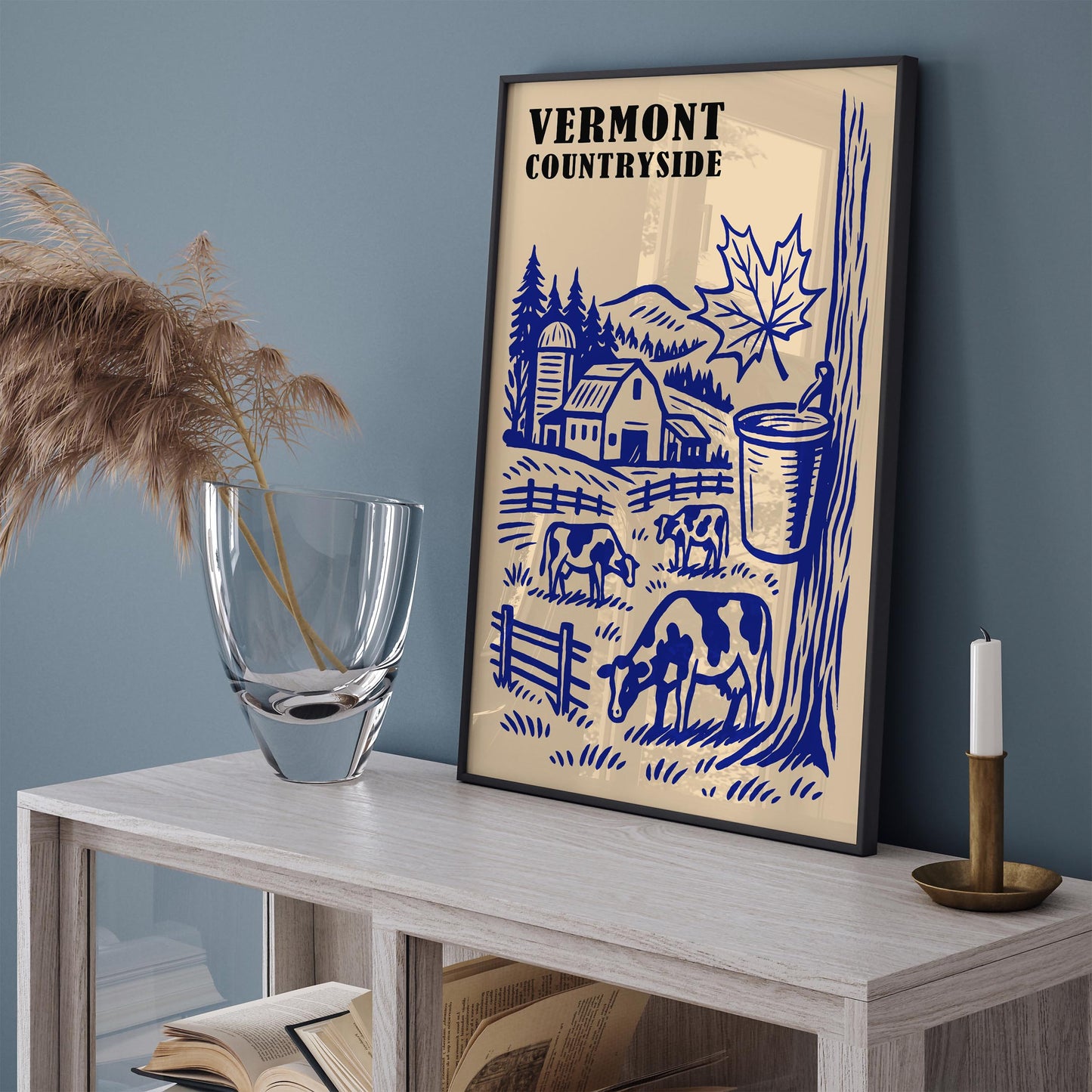 Vermont Countryside Travel Poster