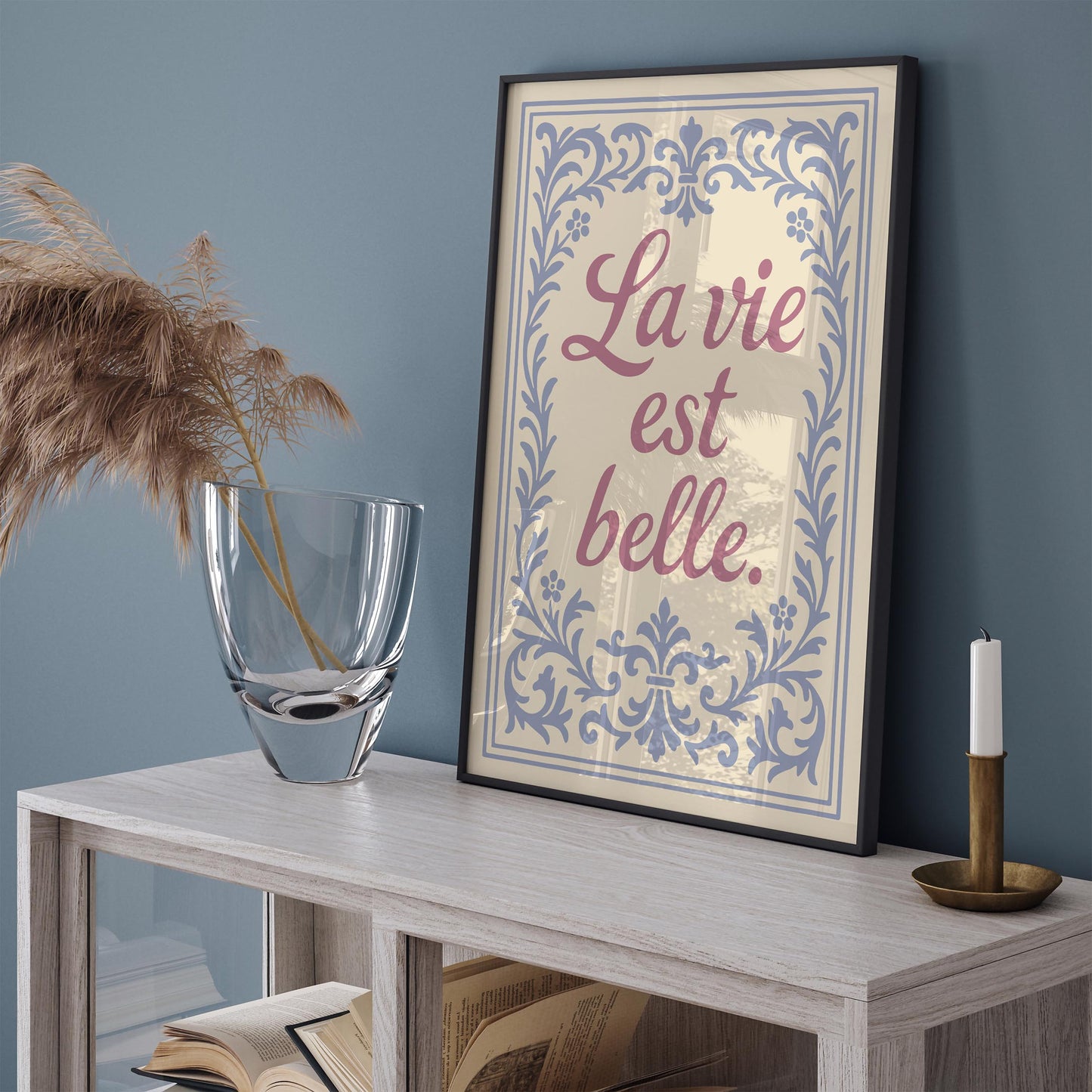 La Vie Est Belle Poster - French Wall Art Print