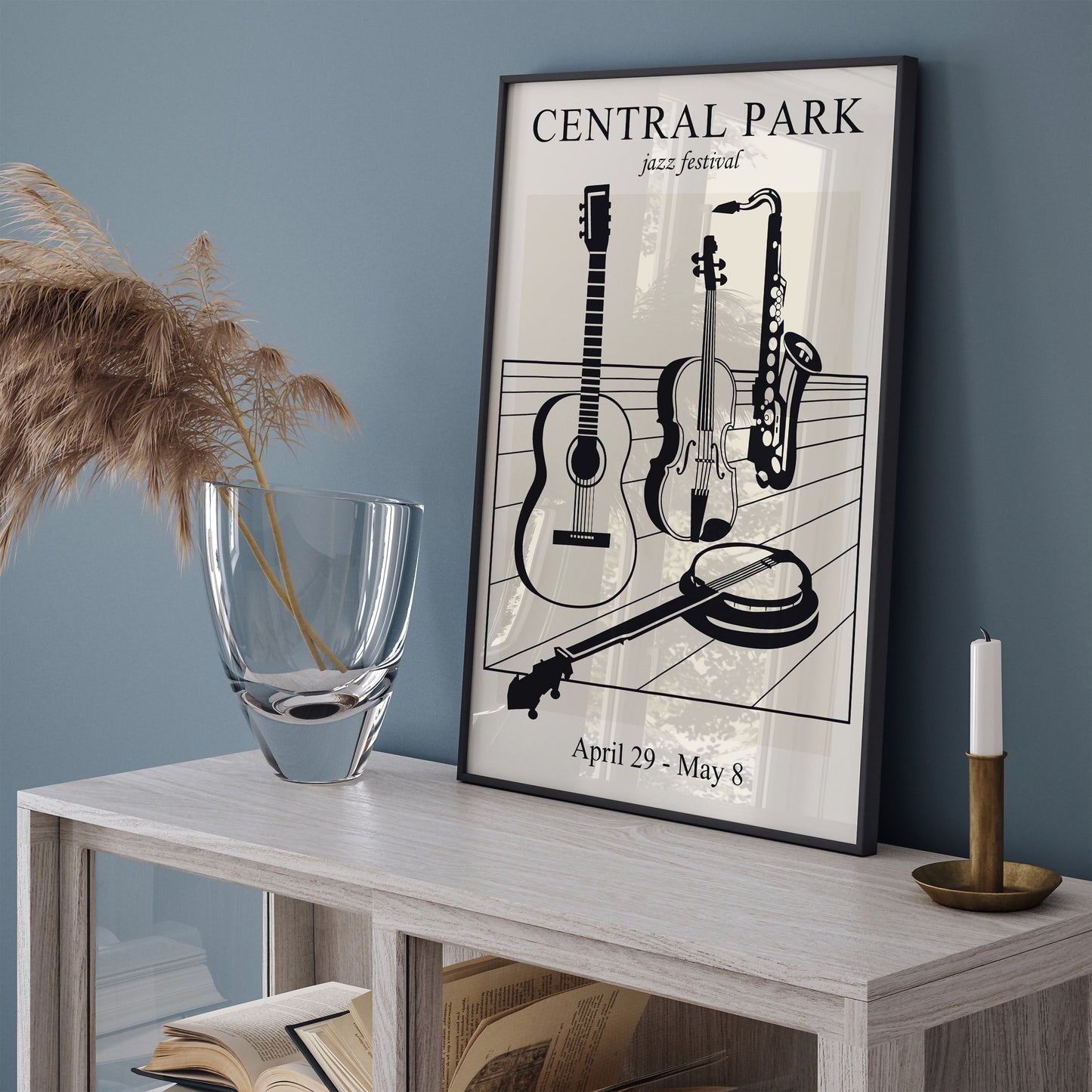 Music Instruments Vintage Wall Art Print