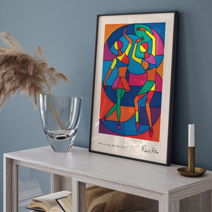 Paul Klee Colorful Dancers Art Print