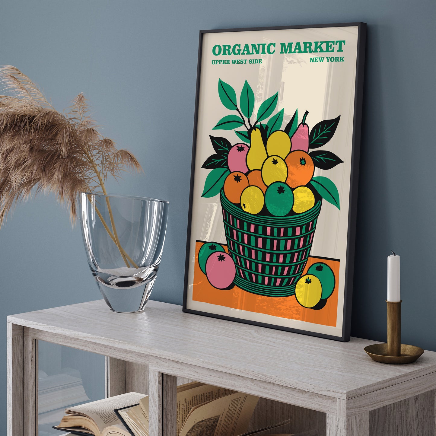 New York City Fruit Market Poster