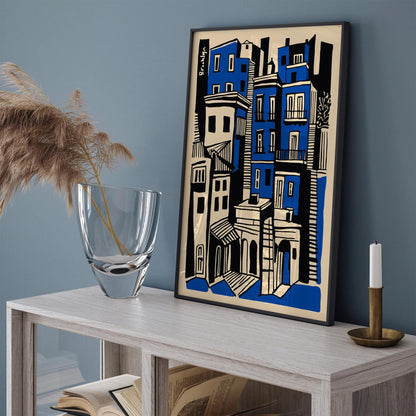 Brooklyn Poster – Modern Architecture Wall Art Print