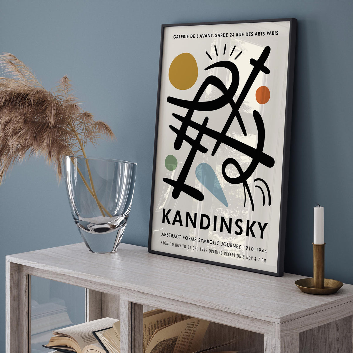 Kandinsky Paris Exhibition Art Poster