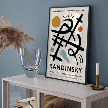 Kandinsky Paris Exhibition Art Poster