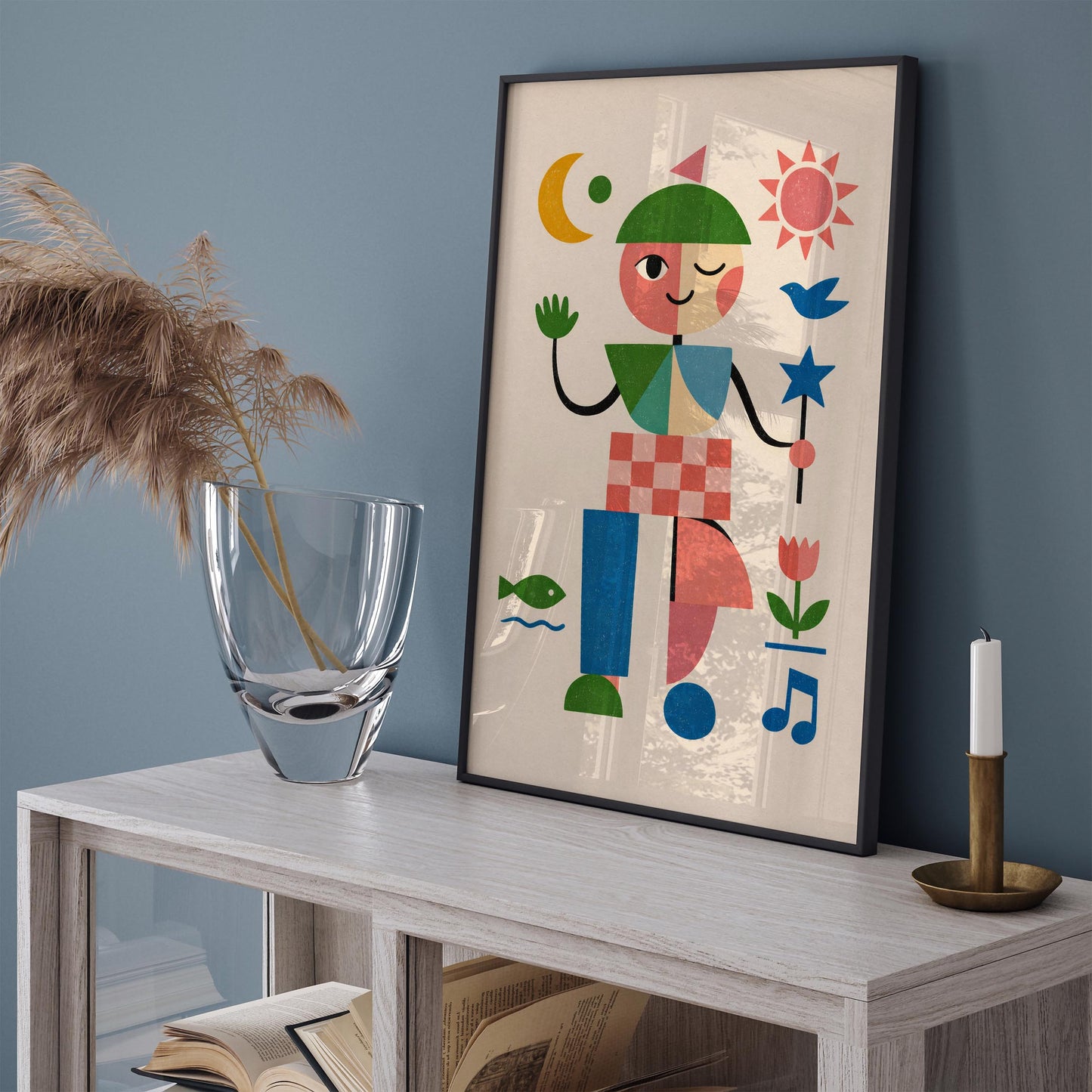 Paul Klee Inspired Abstract Modern Wall Art Print
