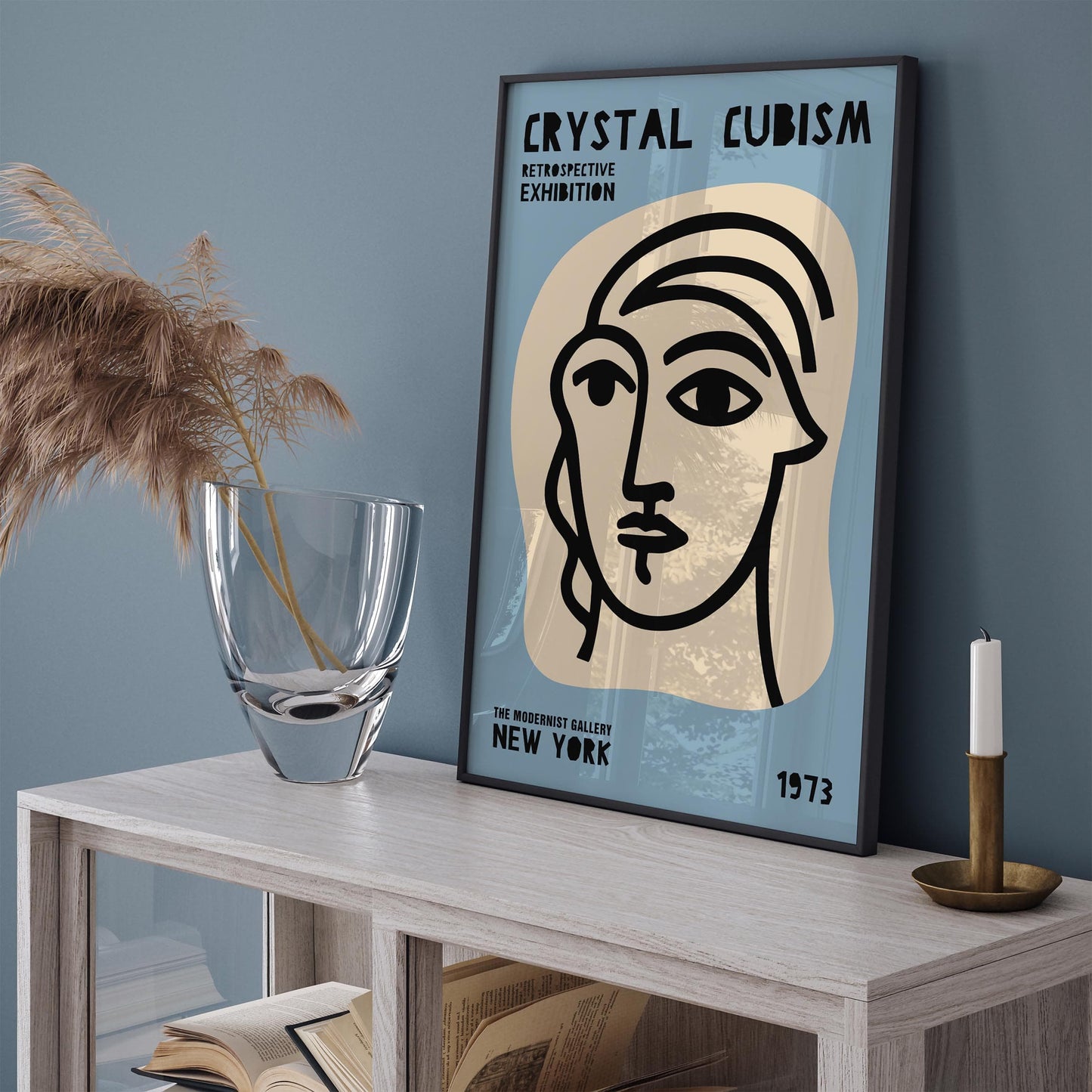Crystal Cubism Exhibition New York City Poster